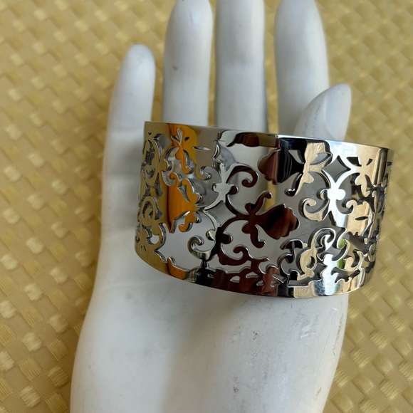 Silver Filigree Cuff Bracelet - Picture 5 of 9